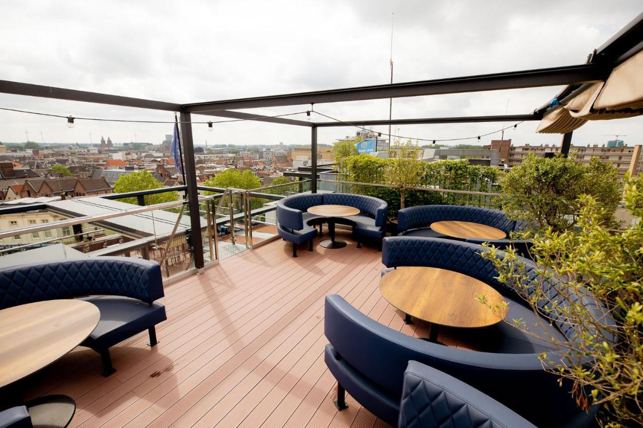 เบสต์ เวสเทิร์น พลัส โฮเต็ล ฮาร์เฮาส์ Hotel อาร์นเฮม ภายนอก รูปภาพ The rooftop bar